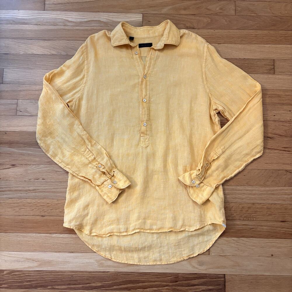 Saks Fifth Avenue Linen Tunic Top Medium